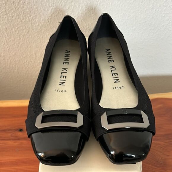 Anne Klein Buckled Uplift Flats - Picture 2 of 11